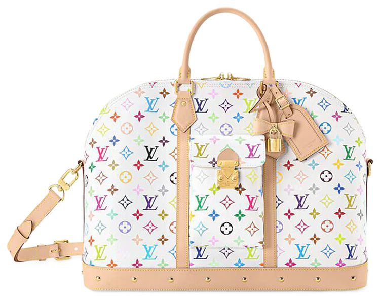 Louis Vuitton x Takashi Murakami Alma Travel MulticolorWhite Monogram Canvas