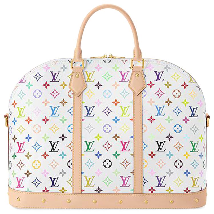 Louis Vuitton x Takashi Murakami Alma Travel MulticolorWhite Monogram Canvas