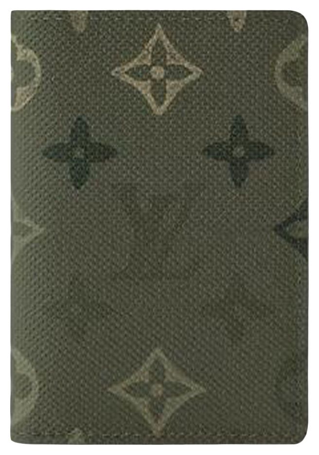 Louis Vuitton Pocket Organizer Khaki Green Monogram Canvas