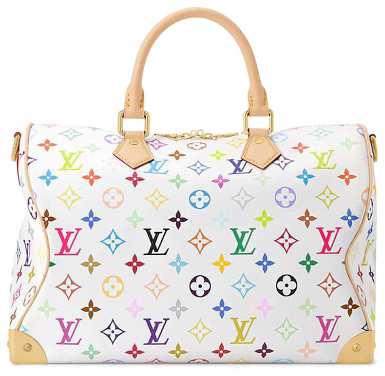 Louis Vuitton x Takashi Murakami Speedy Soft 30 MulticolorWhite Monogram Canvas