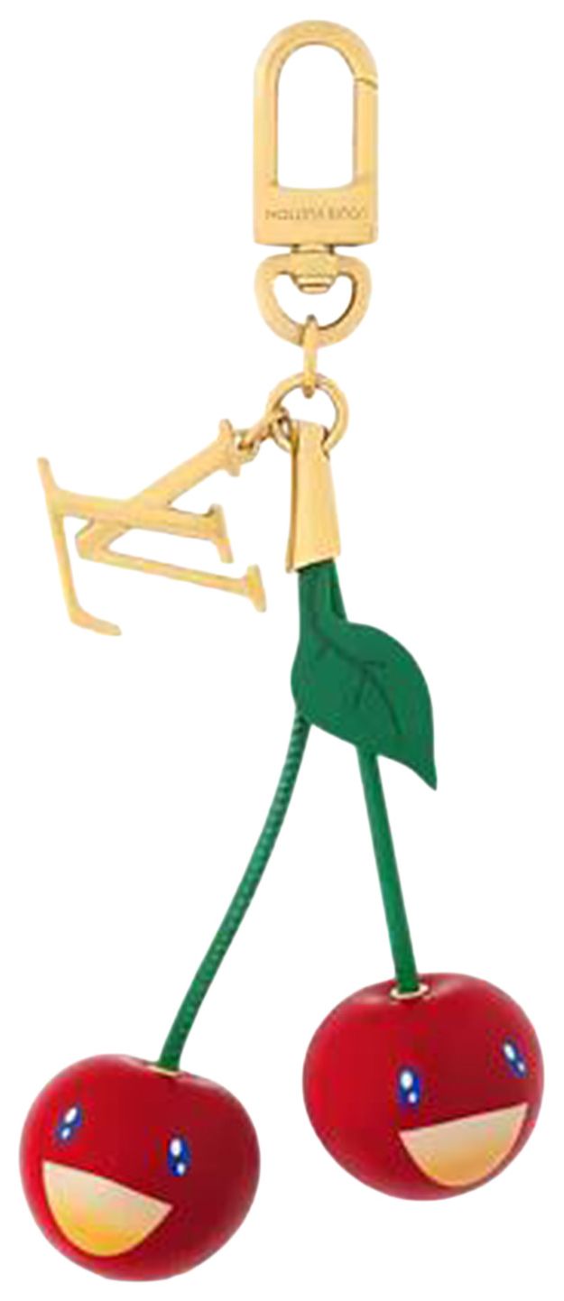 Louis Vuitton x Takashi Murakami Cerise Bag Charm Gold Toned Metal