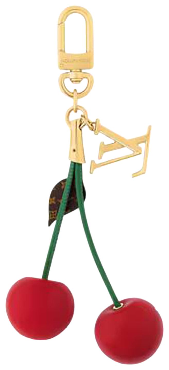 Louis Vuitton x Takashi Murakami Cerise Bag Charm Gold Toned Metal