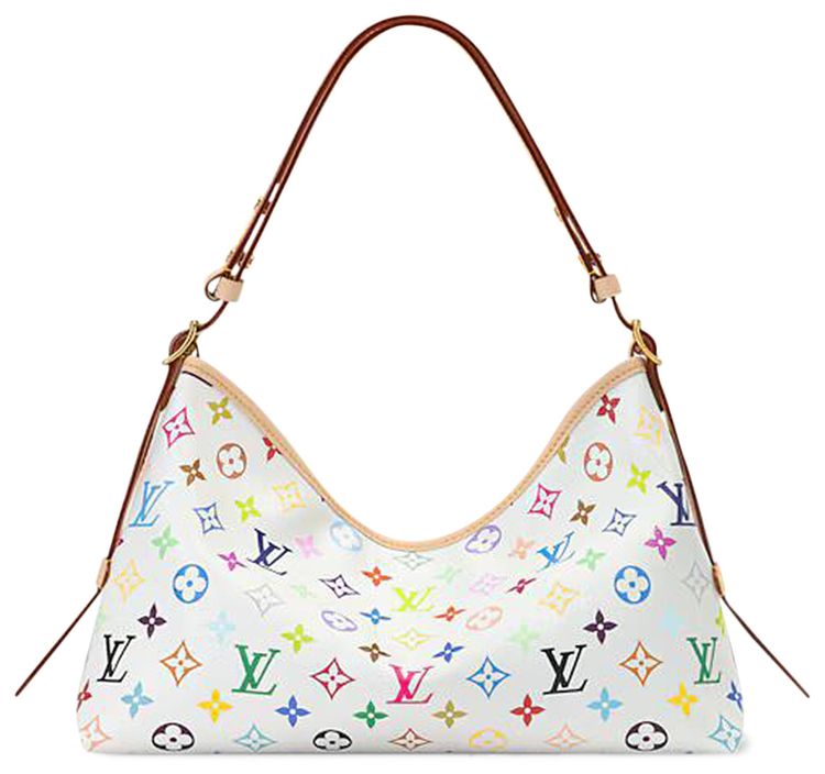 Louis Vuitton x Takashi Murakami Carryall East West MulticolorWhite Monogram Canvas