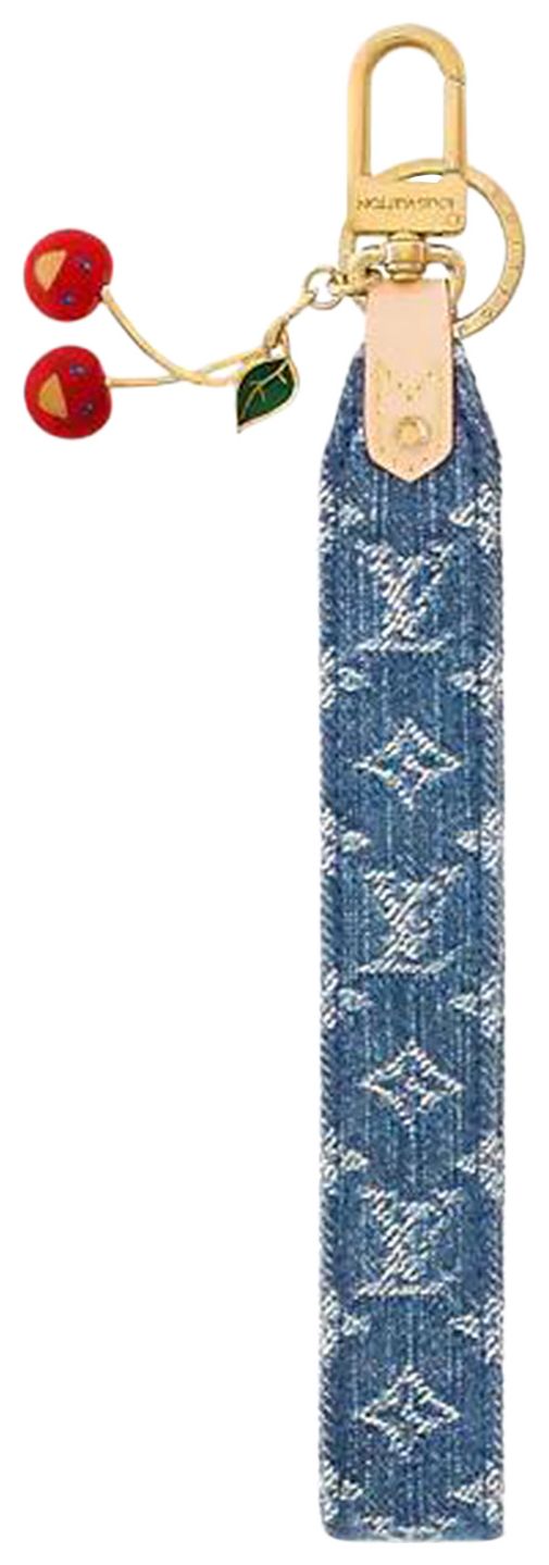 Louis Vuitton x Takashi Murakami Denim Cerise Dragonne Denim Blue Monogram