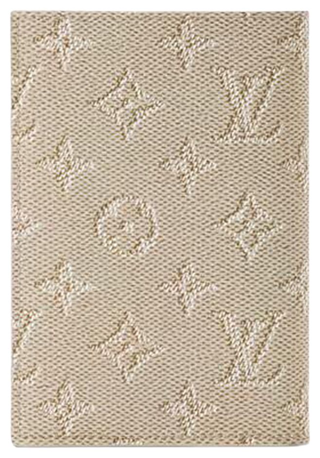 Louis Vuitton Passport Cover Linen Monogram Heritage Canvas