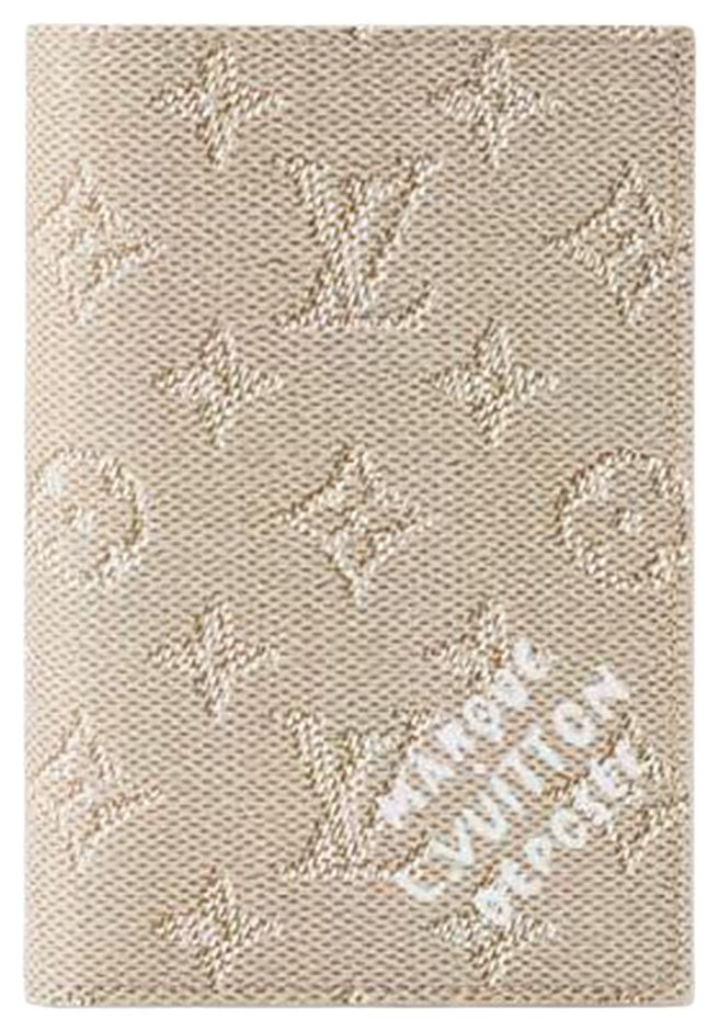 Louis Vuitton Passport Cover Linen Monogram Heritage Canvas