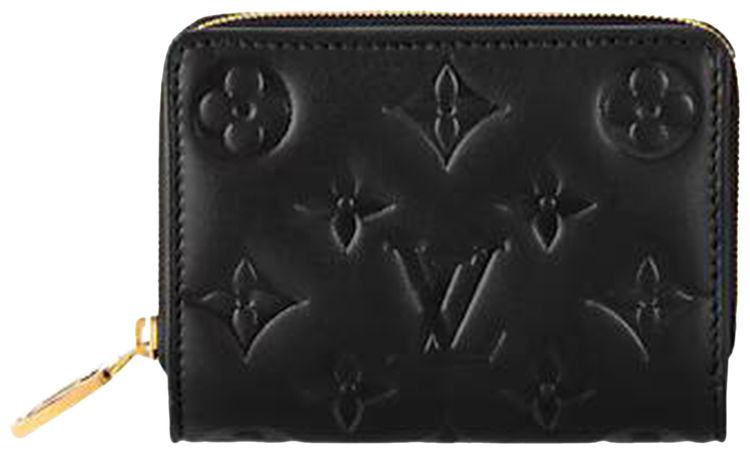 Louis Vuitton Lou Wallet Black Monogram Embossed Lambskin