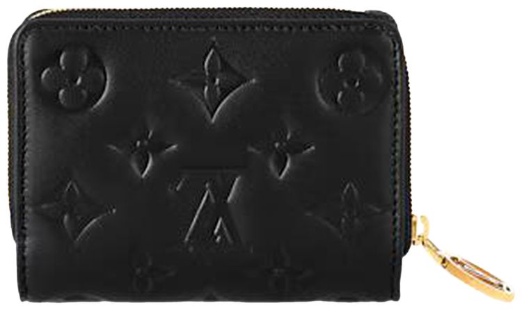 Louis Vuitton Lou Wallet Black Monogram Embossed Lambskin