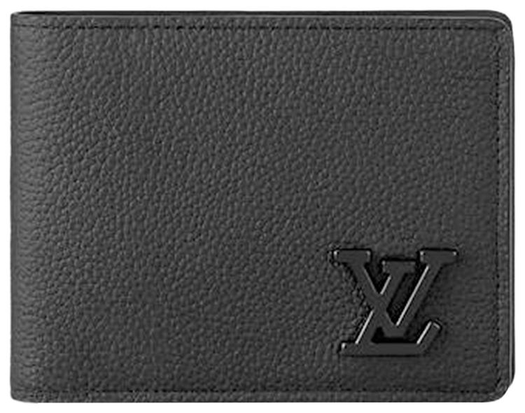 Louis Vuitton Multiple Wallet Black Calf Leather