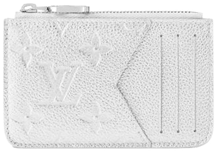 Louis Vuitton Romy Card Holder Silver Monogram Embossed Empreinte Cowhide Leather