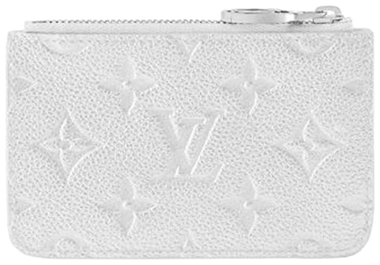 Louis Vuitton Romy Card Holder Silver Monogram Embossed Empreinte Cowhide Leather