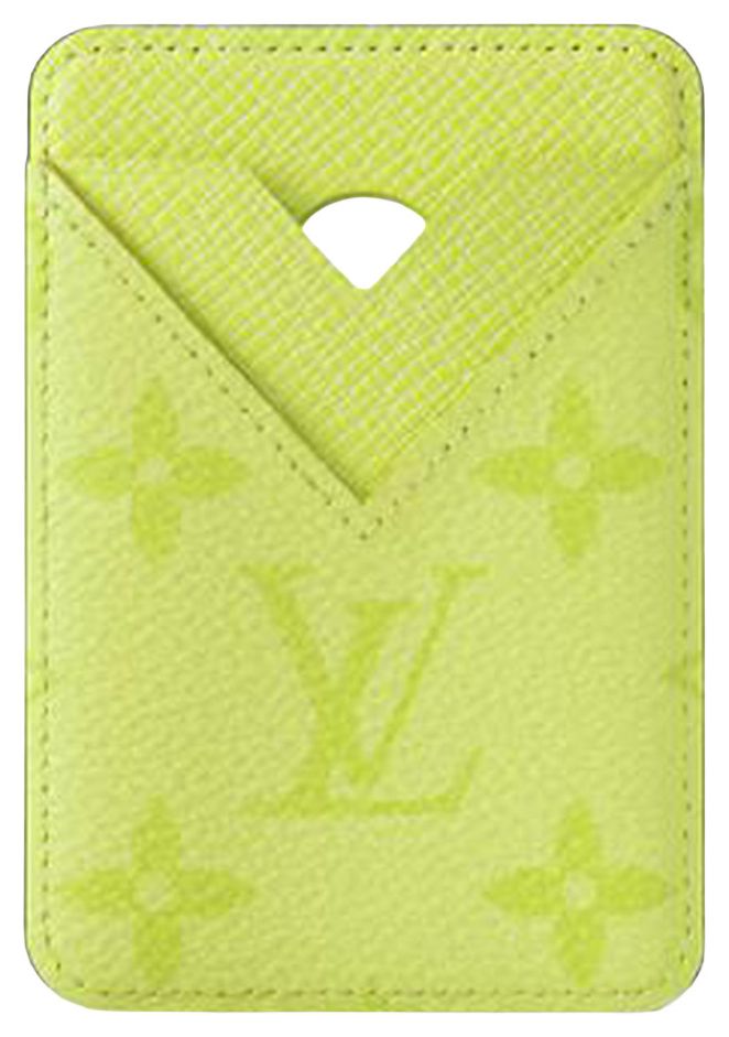Louis Vuitton Magnetic Card Holder Lemon Yellow Monogram Canvas