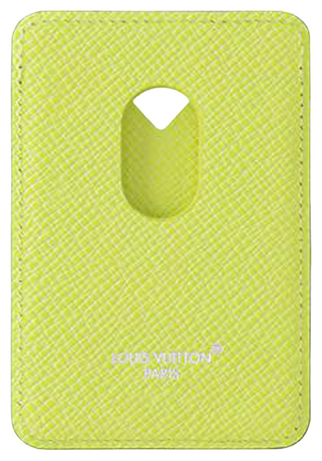 Louis Vuitton Magnetic Card Holder Lemon Yellow Monogram Canvas