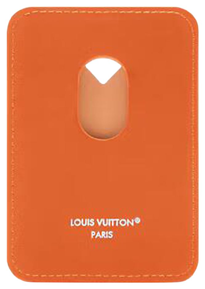 Louis Vuitton Magnetic Card Holder Caramel Monogram Heritage Canvas