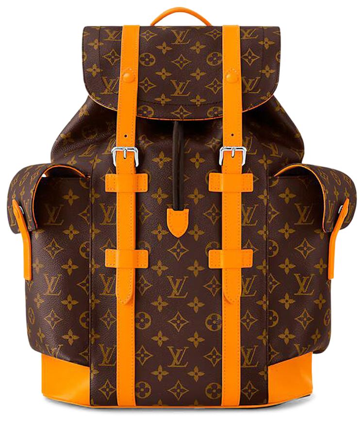 Louis Vuitton Christopher MM Brown Monogram CanvasSafran Yellow