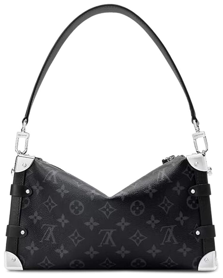 Louis Vuitton Side Trunk MM East West Black Monogram Eclipse Canvas