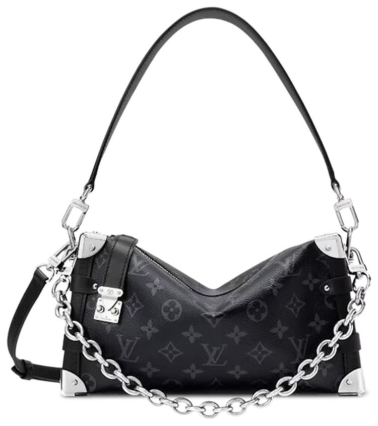 Louis Vuitton Side Trunk MM East West Black Monogram Eclipse Canvas