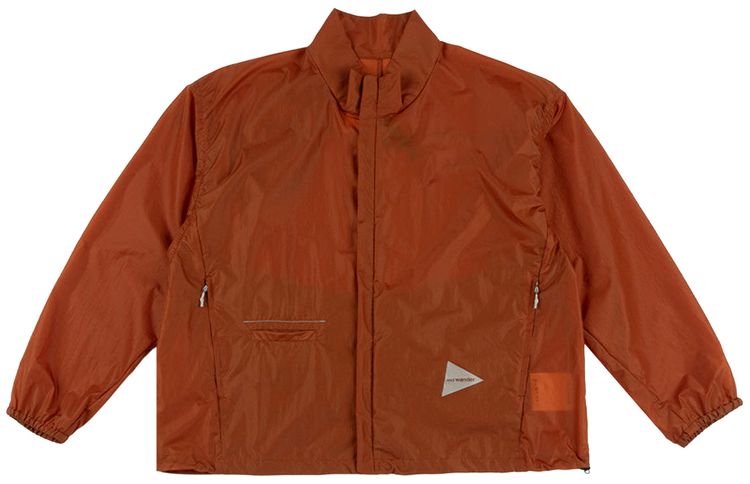 And Wander Oversized Rip Jacket Brown