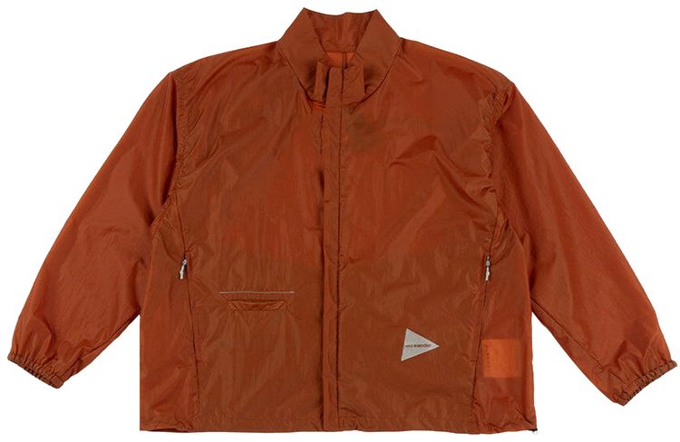 And Wander Oversized Rip Jacket Brown