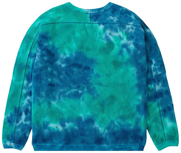 Gramicci Waffle Crew Turquoise Tie Dye
