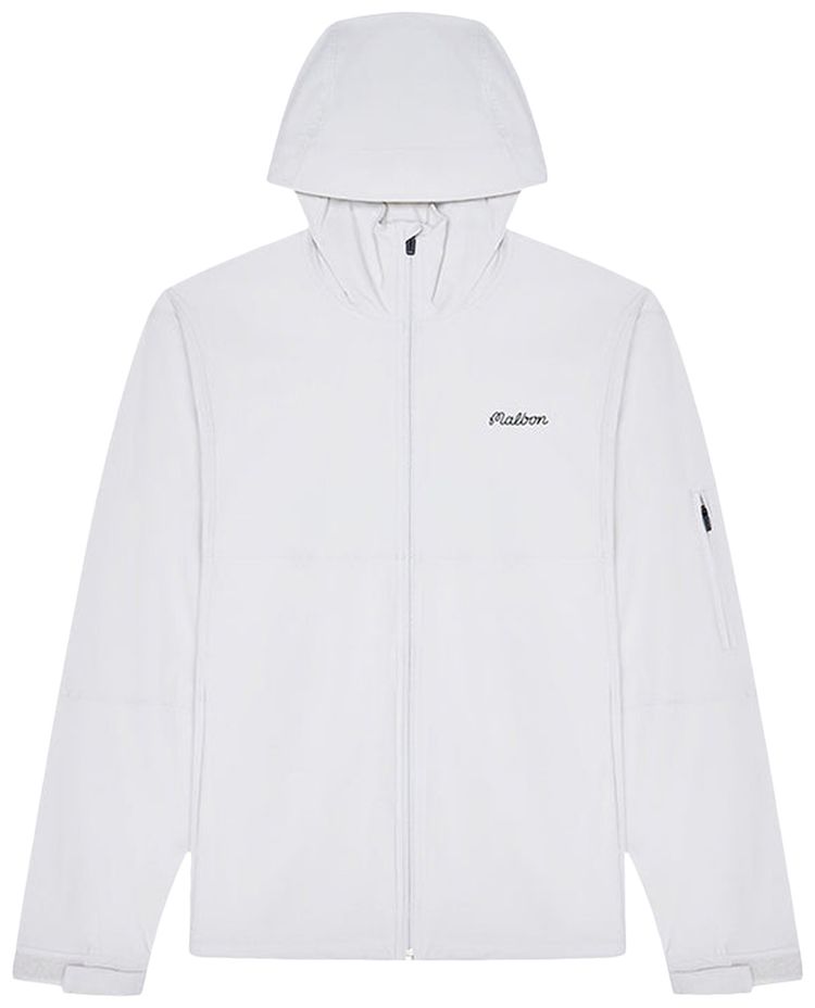 Malbon Performance Full Zip Shell Jacket White