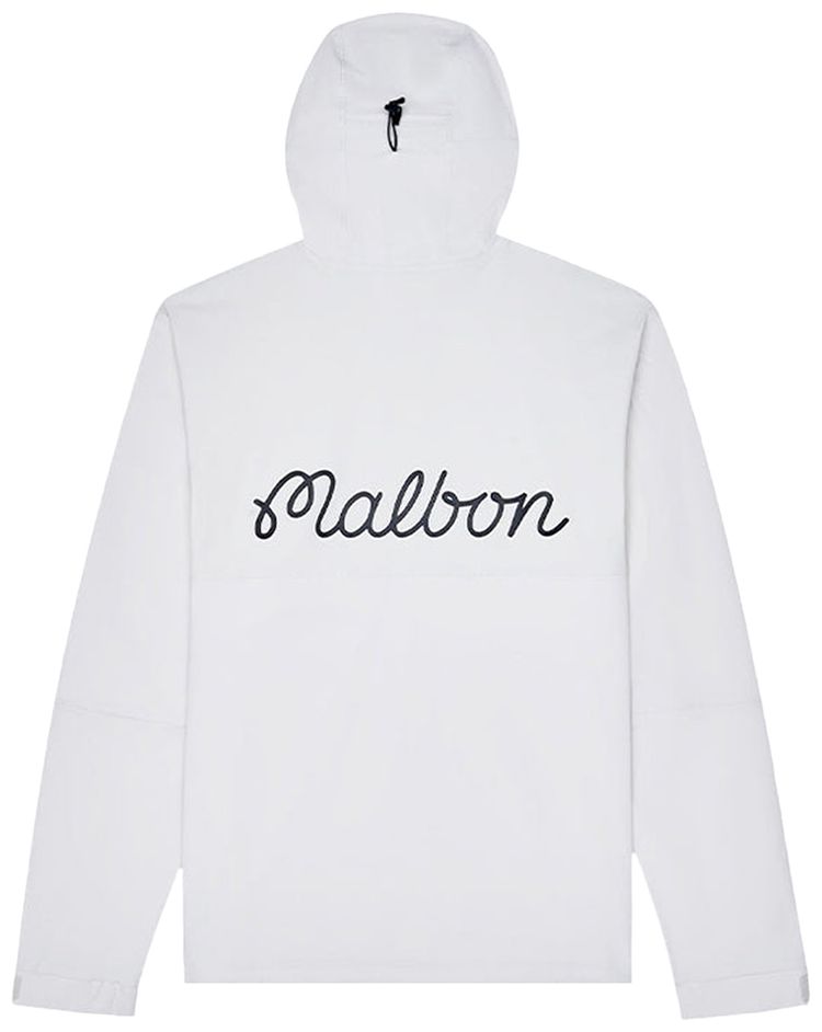 Malbon Performance Full Zip Shell Jacket White