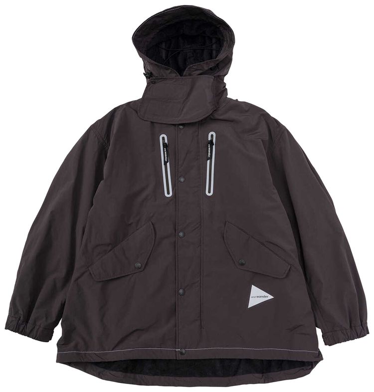 And Wander Fishtail Octa Coat Brown