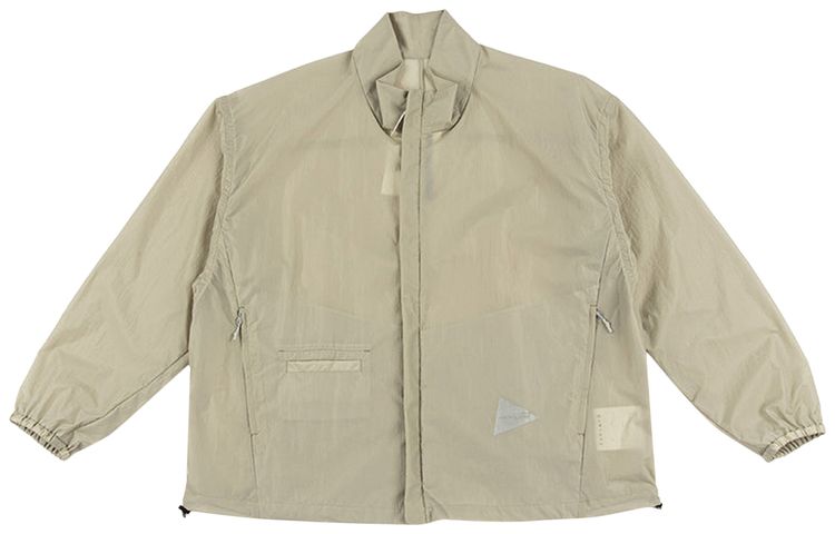 And Wander Oversized Rip Jacket Light Beige