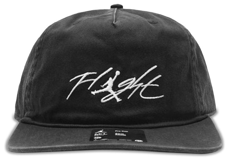 Air Jordan Flight Pro Unstructured 5 Panel Cap BlackWhite