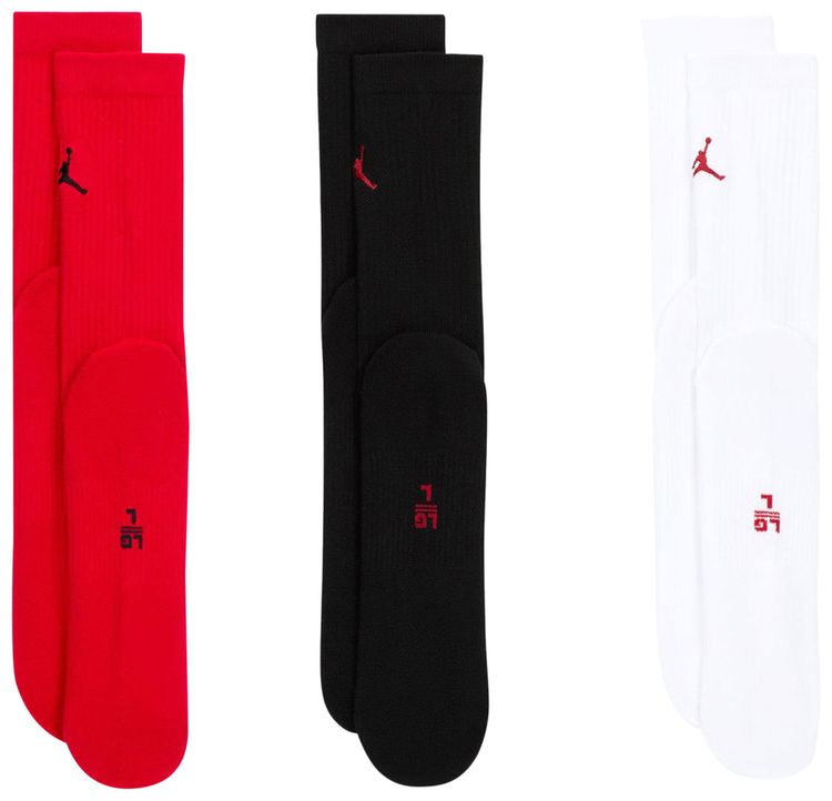Air Jordan Everyday Crew Socks 3 Pairs Multicolor