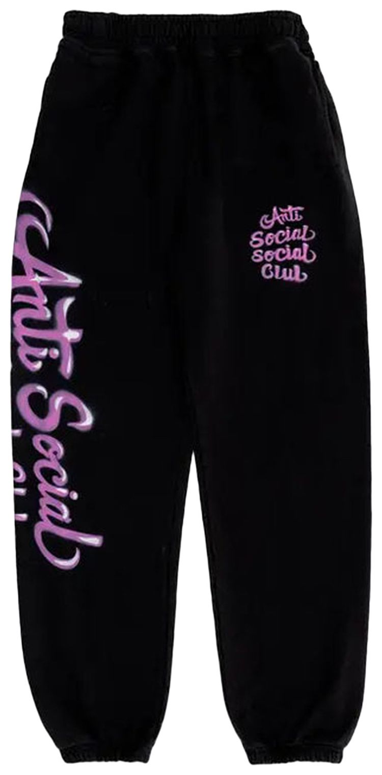 Anti Social Social Club Airbrush Mind Games Sweatpants Black