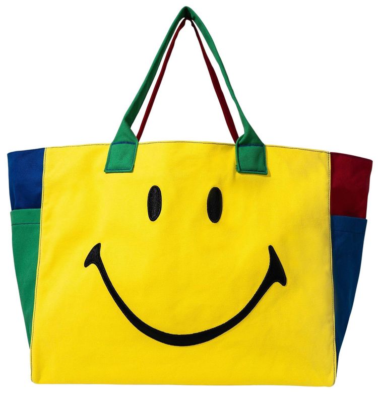 Market Smiley Colorblock Tote Bag Multicolor