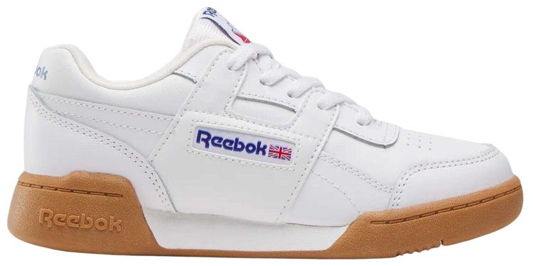 Reebok Workout Plus Little Kid White Vector Blue Red