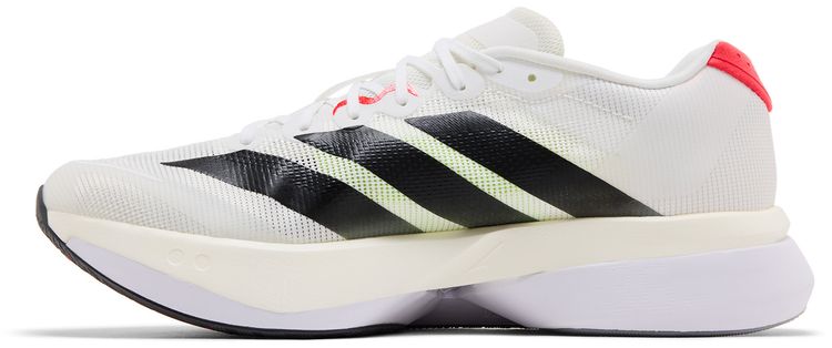 adidas Adizero Boston 13 White Black Lucid Red