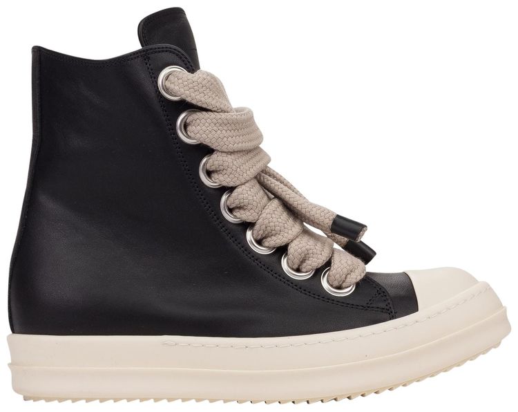 Rick Owens Wmns Jumbo Laced Low Black Milk