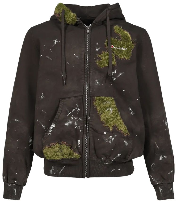 Doublet Moss Grown Embroidery Hoodie Brown