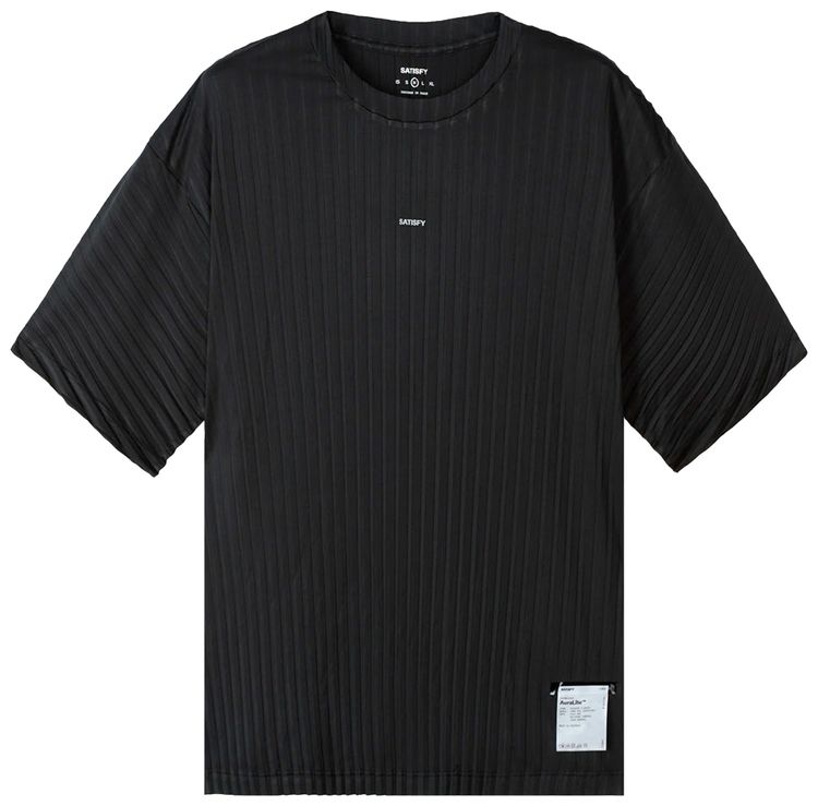 SATISFY Auralite Pleated T Shirt Black