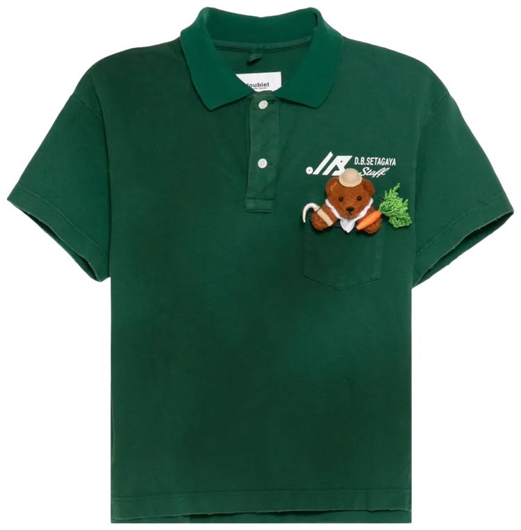 Doublet My Workwear Bear Polo Shirt Green