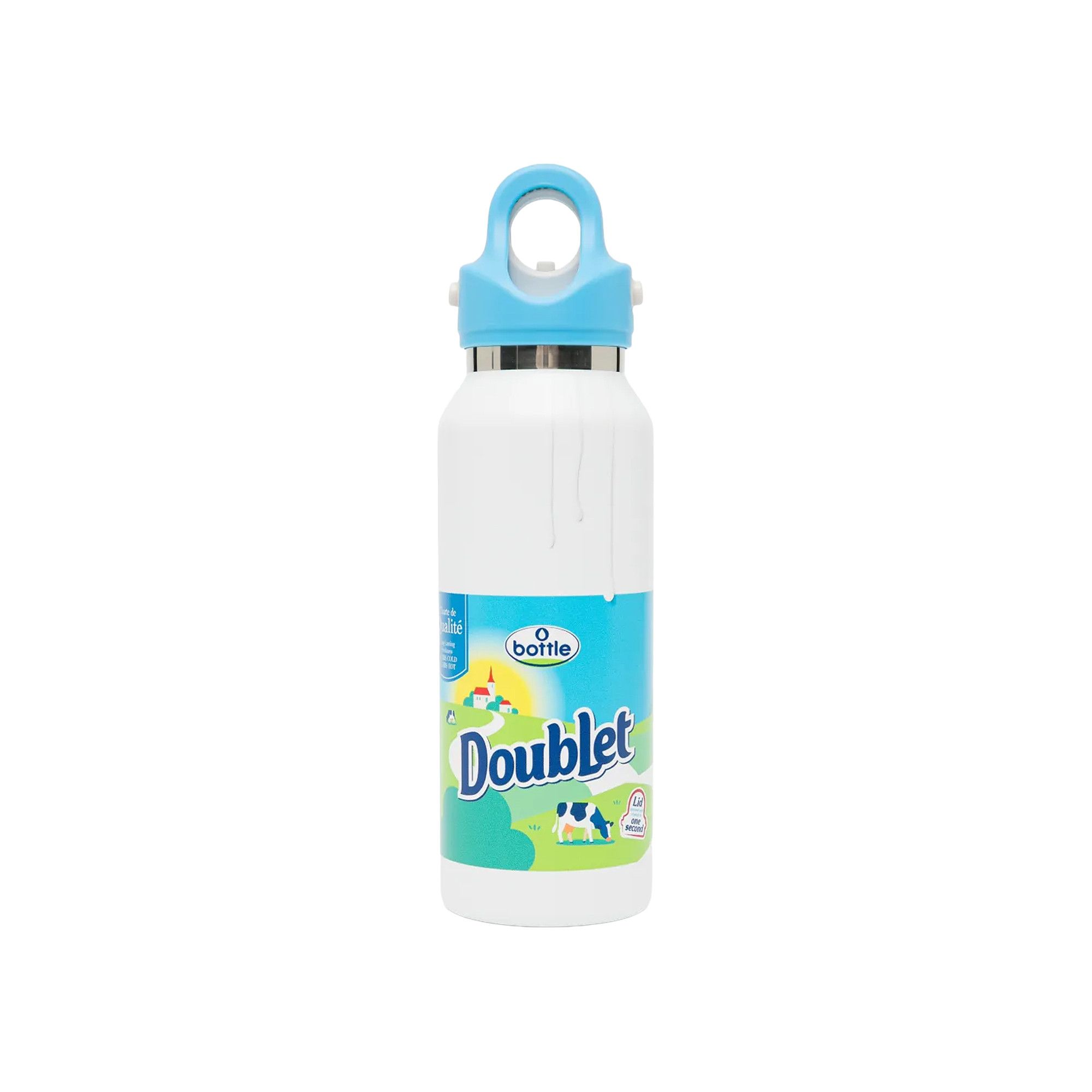 Buy Doublet Fridge Style Small Water Bottle 'Milk' - 26SS87AC42 | GOAT