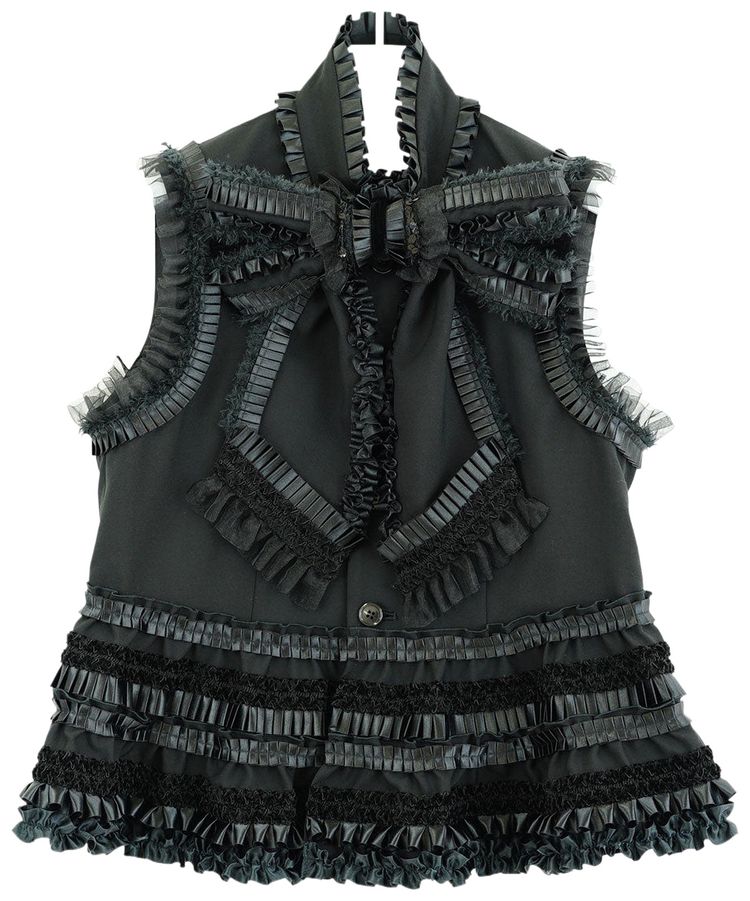 Comme des Garcons Noir Structured Bow Vest Black