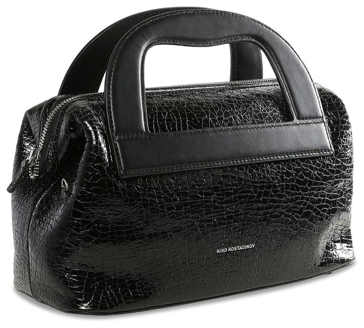 Kiko Kostadinov Isadora Bag Cracked Black