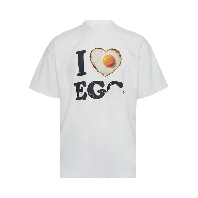 Doublet I Love Egg T Shirt White