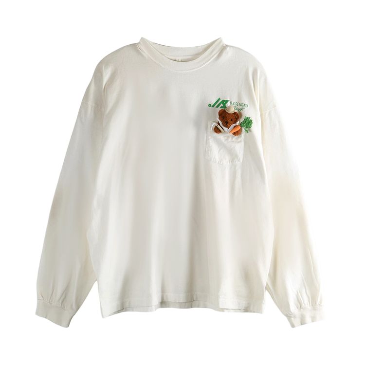 Doublet Long Sleeve With My Workwear Bear T Shirt White