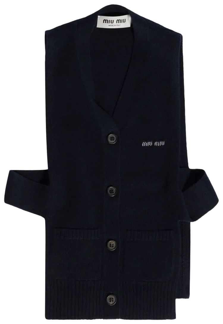 Miu Miu Cashmere Cardigan Bleu
