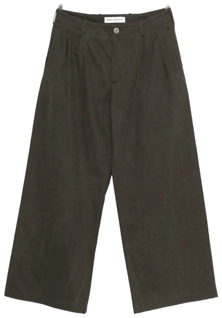 Our Legacy Bridge Chino Pants Antique Mudd Coated Sateen