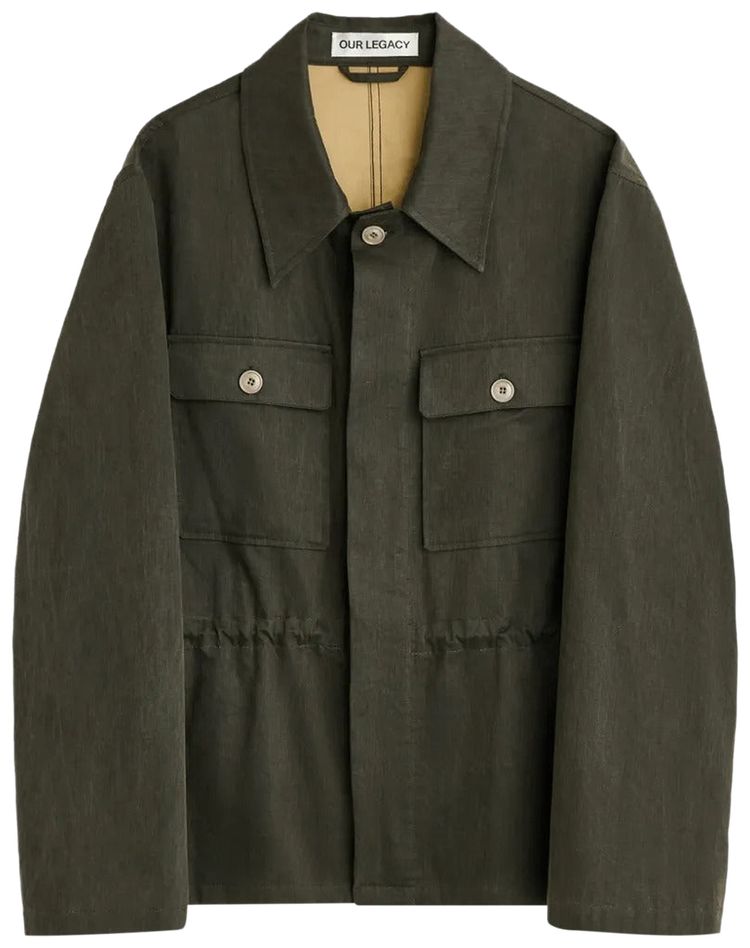 Our Legacy Unity Jacket Antique Mudd Coated Sateen