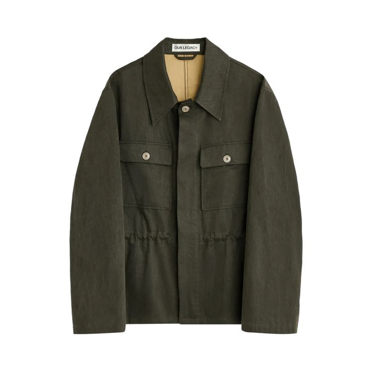 Unitypoint Jackets Buy Our Legacy Unity Jacket 'Antique Mudd Coated Sateen' - M2261UAM | GOAT