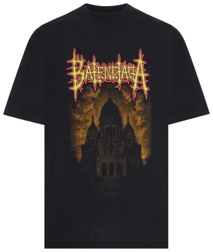 Balenciaga Medium Fit T Shirt Black