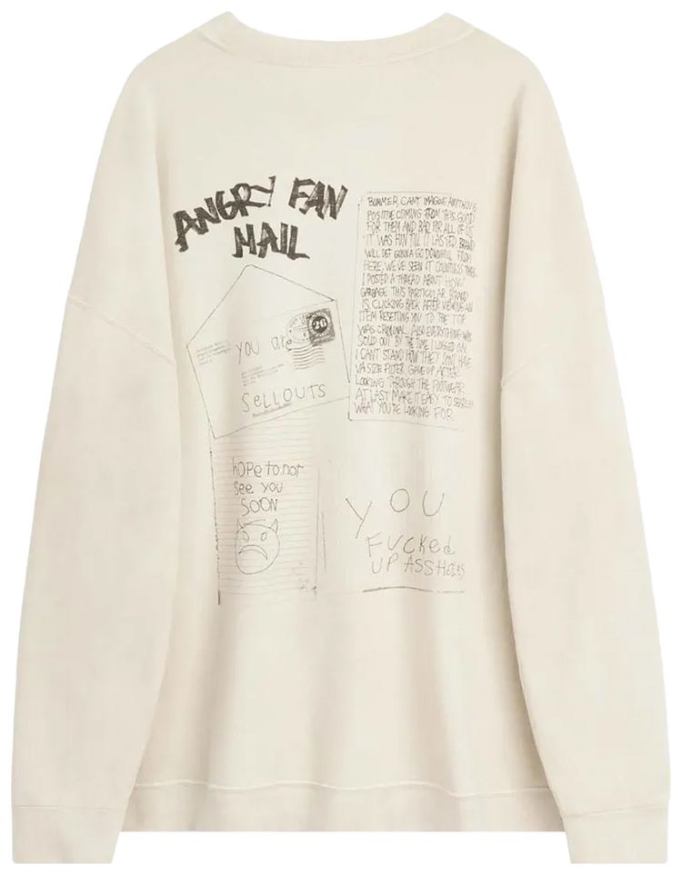 Our Legacy Slack Sweatshirt Angry Fan Mail Print