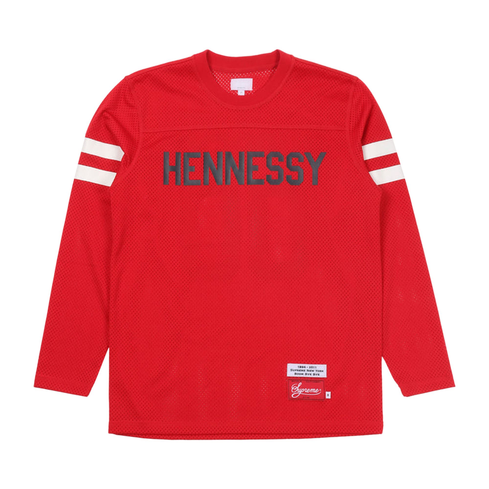 Buy Supreme Hennessy Football Jersey 'Red' - 00052 1FW1104SHFJR